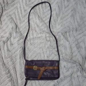 Purple cross body bag purse